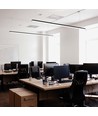 120cm 40W LED lichtlijn - 6500K, zwart
