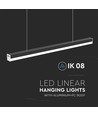 120cm 40W LED lichtlijn - 6500K, zwart