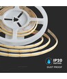 5m 18W/m CCT COB-LED strip, RA90 - 24V, IP20, 560 LED per meter, 8mm breed, dimbaar
