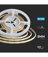 5m 18W/m CCT COB-LED strip, RA90 - 24V, IP20, 560 LED per meter, 8mm breed, dimbaar