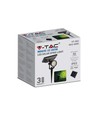 V-Tac zonne-energie tuinlamp - Zwart, COB LED, met spies, IP65