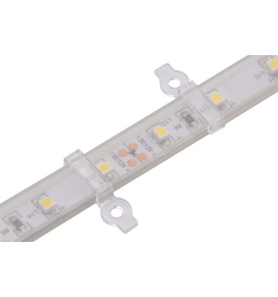 20 stuks heldere montagclips voor LED-strip - 10mm, geschikt voor IP65 strips