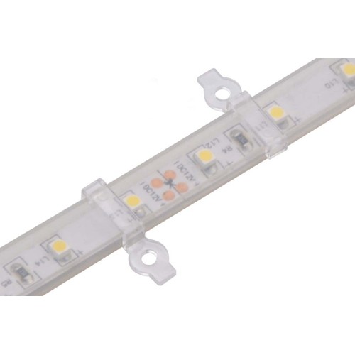 20 stuks heldere montagclips voor LED-strip - 8mm, geschikt voor IP65 strips