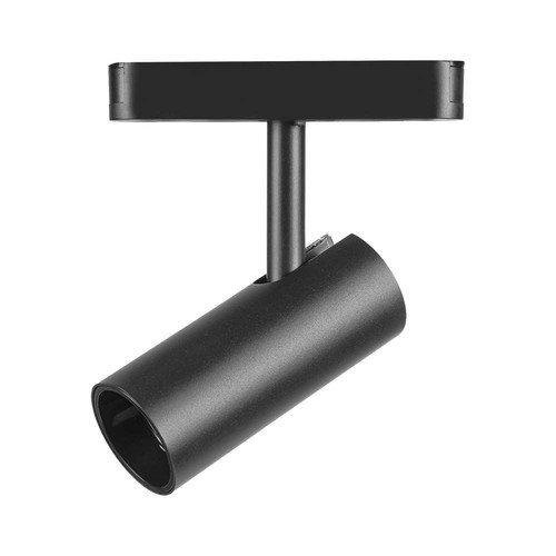 11W ultra-dunne magnetische railspot, 48V - 1300lm, 34°, zwart, 6400K, IP20