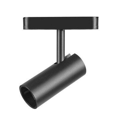 11W ultra-dunne magnetische railspot, 48V - 1300lm, 34°, zwart, 6400K, IP20