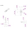 20 stuks heldere montagclips voor LED-strip - 8mm, geschikt voor IP20 strips