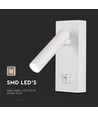 2W LED wandspot - 3000K, wit