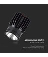 18W LED aluminium module - 3000K, 1900lm, 34 graden, zwarte behuizing, IP20