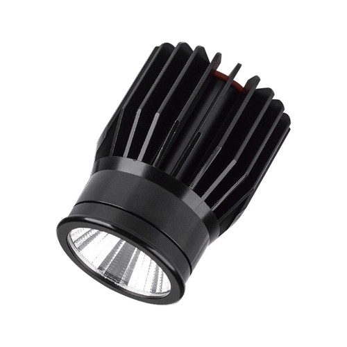18W LED module spotlight - 1900lm, IP20, zwarte behuizing, 4000K, aluminium