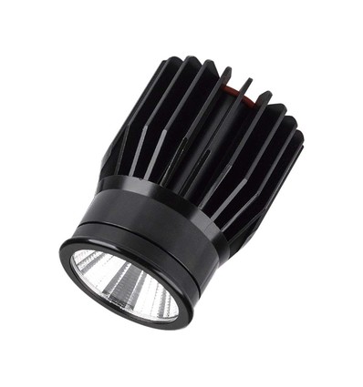18W LED module spotlight - 1900lm, IP20, zwarte behuizing, 4000K, aluminium