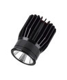 18W LED module spotlight - 1900lm, IP20, zwarte behuizing, 4000K, aluminium