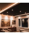 18W LED module spotlight - 1900lm, IP20, zwarte behuizing, 4000K, aluminium