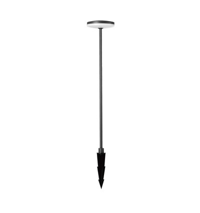 12W LED tuinlamp met prikpen, RA90 - Antraciet, IP65, 4000K, 80cm hoog, 2-in-1 montage