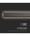 16W LED wandlamp - IP65 binnen en buiten, 101cm, Antraciet, incl. lichtbron