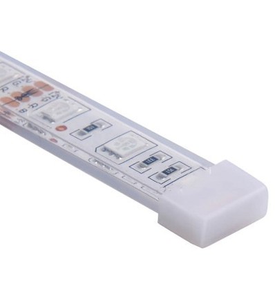 Siliconen eindkap voor LED strip - 12mm, IP67 & IP68