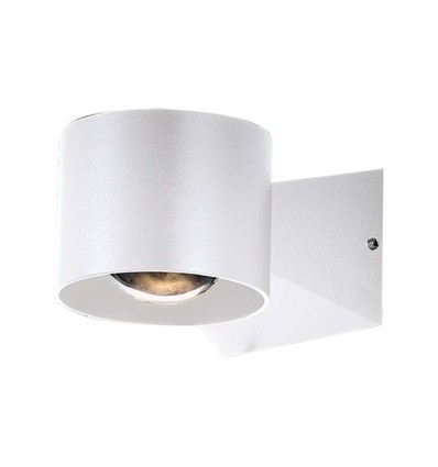 5W witte ronde wandlamp met up/down licht - IP65, 4000K, incl. lichtbron