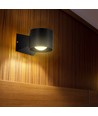 5W LED wandlamp, rond - IP65, zwart, 3000K, up/down licht, incl. lichtbron