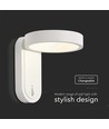 5W wandlamp - LED, 3000K+4000K, wit, IP65