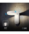 5W wandlamp - LED, 3000K+4000K, wit, IP65