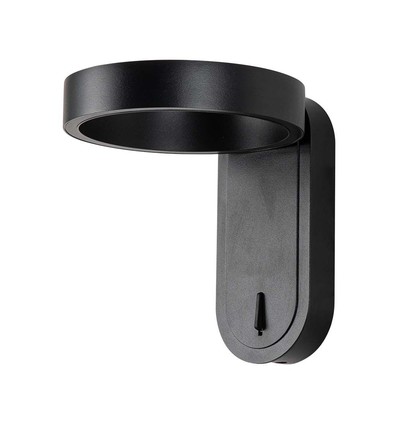 5W roteerbare LED wandlamp - IP65, 600lm, 120 graden, zwarte behuizing