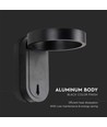 5W roteerbare LED wandlamp - IP65, 600lm, 120 graden, zwarte behuizing