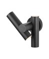 6W 2-weg spot wandlamp - IP44, zwart, 3000K, 90 graden, verstelbaar, incl. lichtbron