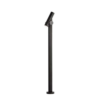 4W tuinlamp bolderkar - 100cm, IP44, zwart, aluminium, 12,9x15,9x100 cm