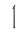 4W tuinlamp bolderkar - 100cm, IP44, zwart, aluminium, 12,9x15,9x100 cm