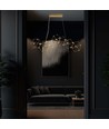 28W LED design pendellamp - Goud, 3000K, L94,5 x W32,5 cm, decoratieve hanglamp