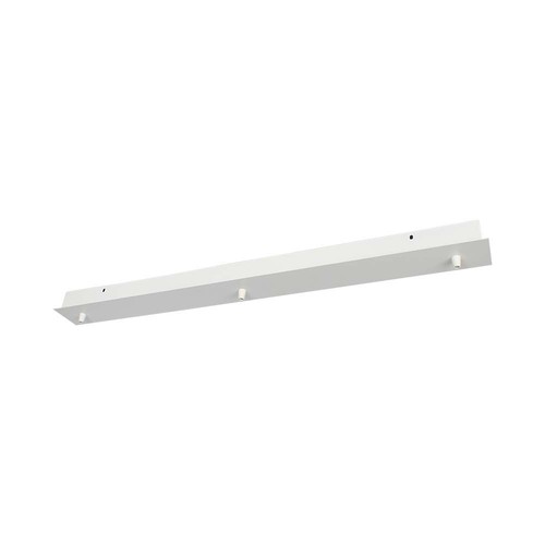 Plafondkap voor 3 hanglampen - Mat wit, 80 x 7 x 4,3 cm