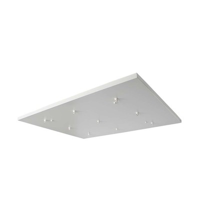 Plafondkap voor 9 hanglampen - Mat wit, 80 x 60 x 2cm