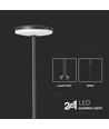 12W LED tuinlamp met prikpen, 80cm - IP65, RA90, antraciet, 2-in-1 functie, 3000K