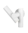 6W wandlamp met 2-weg spot - IP44, wit, 4000K, 300° verstelbaar, incl. lichtbron