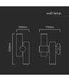 6W wandlamp met 2-weg spot - IP44, wit, 4000K, 300° verstelbaar, incl. lichtbron