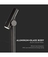 4W tuinlamp bolderkar, 100cm - Zwart, IP44, 390lm, aluminium, incl. lichtbron