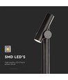 4W tuinlamp bolderkar, 100cm - Zwart, IP44, 390lm, aluminium, incl. lichtbron
