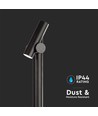 4W tuinlamp bolderkar, 100cm - Zwart, IP44, 390lm, aluminium, incl. lichtbron