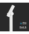 Paaltje tuinlamp - LED module 600lm 4000K Wit Huis IP44, 129x159x1000mm