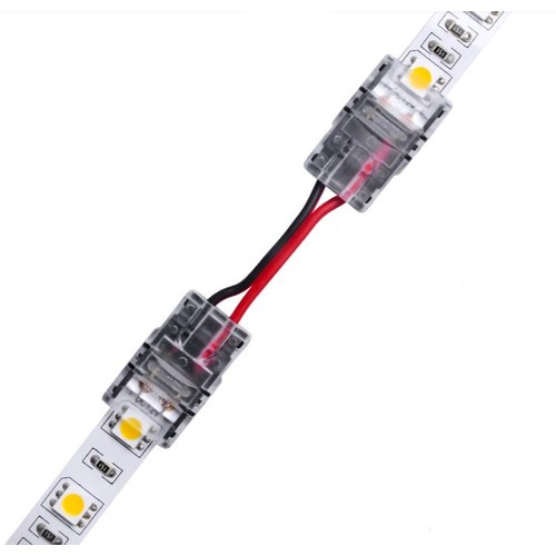 Verbindingsstuk met kabel voor LED-strip - 10mm, enkelkleurig, IP65, 5V-24V