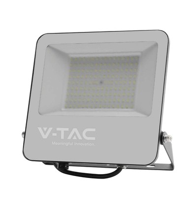100W LED-projector - 4000K, zwarte behuizing, grijs glas, 185lm/W