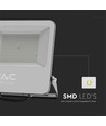 100W LED-projector - 4000K, zwarte behuizing, grijs glas, 185lm/W