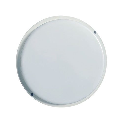 18W Buiten wand-/plafondlamp - IP54, Ø19,5cm, Hoogte 3,8cm, schotlamp