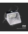 2W Zonnecel Wandlamp - Panda 200lm, Lithium Batterij 3.7V 1200mAh, 4000K, Zwart+Wit