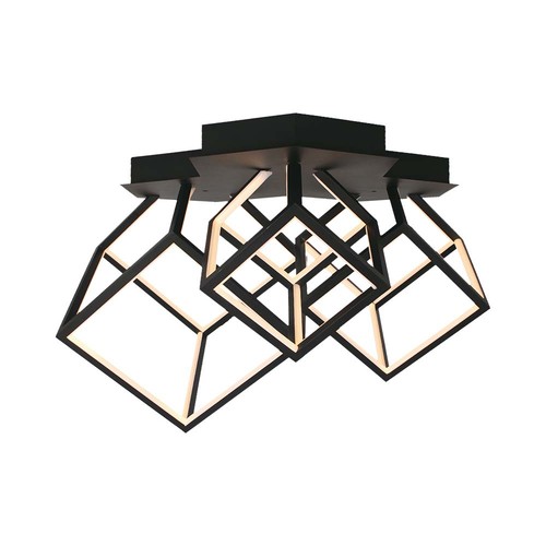 46W Designer LED hanglamp - 4900lm, dimbaar, zwart, 3000K, warm wit