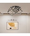 46W Designer LED hanglamp - 4900lm, dimbaar, zwart, 3000K, warm wit