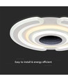 95W smart decoratieve LED plafondlamp - 9900lm, Ø52cm, CCT, dimbaar, incl. afstandsbediening