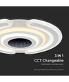95W smart decoratieve LED plafondlamp - 9900lm, Ø52cm, CCT, dimbaar, incl. afstandsbediening