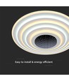 125W Designer LED plafondlamp, 13100lm - Ø50cm, dimbaar, 3-in-1 CCT, incl. afstandsbediening