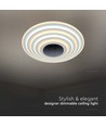 125W Designer LED plafondlamp, 13100lm - Ø50cm, dimbaar, 3-in-1 CCT, incl. afstandsbediening