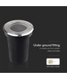 V-Tac GU10 mini inbouwspot - Rond, roestvrij staal, GU10 fitting
